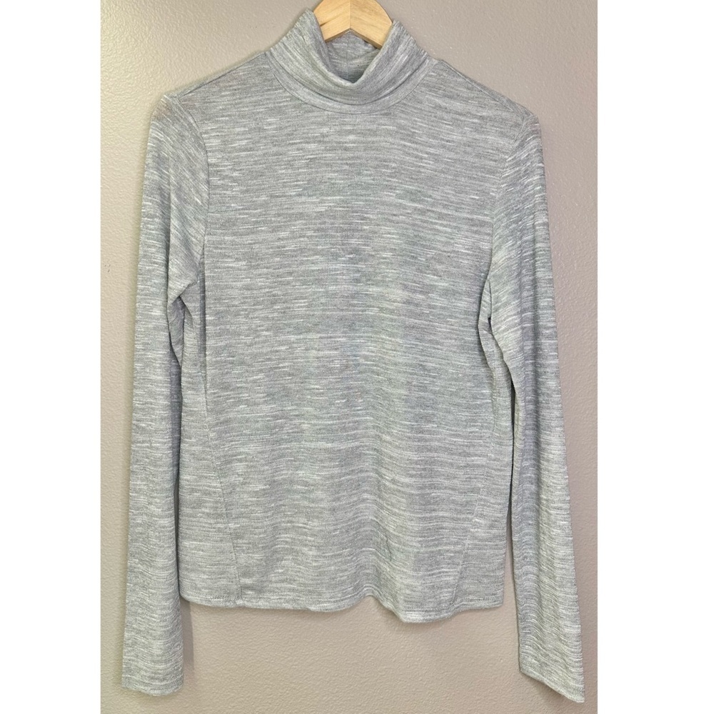 NWT Universal Thread Heather Gray Metallic Glitter Thread Cowl Turtleneck Shirt